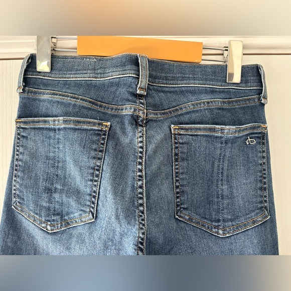 Rag & Bone High Rise Ankle Skinny in Clean Lily Dale Raw Hem - Picture 11 of 12